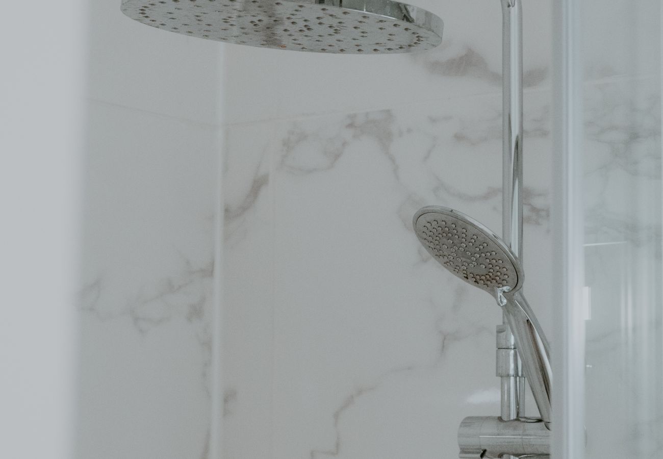 douche italienne moderne salle de bain appartement Riom Clermont-Ferrand
